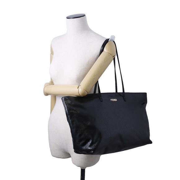 FENDI Python Tote Bag Black - Picture 4 of 13